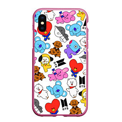 Чехол iPhone XS Max матовый BTS BT21