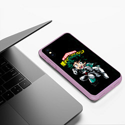 Чехол iPhone XS Max матовый Моя геройская академия, цвет: 3D-сиреневый — фото 2