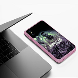 Чехол iPhone XS Max матовый KIZARU BORN TO TRAP, цвет: 3D-розовый — фото 2