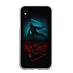 Чехол iPhone XS Max матовый SAMURAI, цвет: 3D-белый