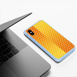 Чехол iPhone XS Max матовый ЗЕНИЦУ КИМОНО, цвет: 3D-голубой — фото 2