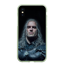 Чехол iPhone XS Max матовый Ведьмак 2 сезон, цвет: 3D-салатовый