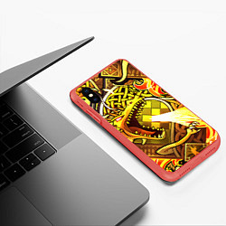 Чехол iPhone XS Max матовый CS GO DRAGON LORE, цвет: 3D-красный — фото 2