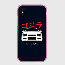 Чехол iPhone XS Max матовый Skyline R34 Z-Tune