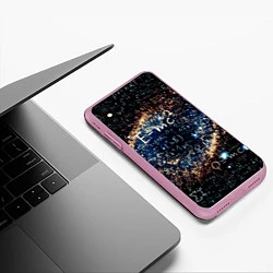 Чехол iPhone XS Max матовый Формула Вселенной, цвет: 3D-розовый — фото 2