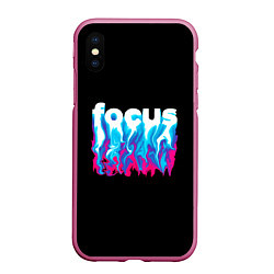 Чехол iPhone XS Max матовый Focus