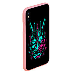 Чехол iPhone XS Max матовый Cyber Samurai, цвет: 3D-баблгам — фото 2
