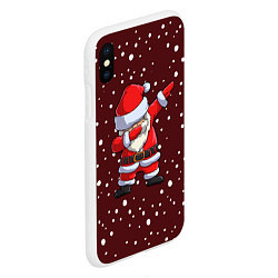 Чехол iPhone XS Max матовый Dab-Santa, цвет: 3D-белый — фото 2