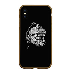 Чехол iPhone XS Max матовый Michael Myers