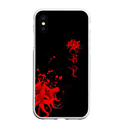 Чехол iPhone XS Max матовый Tokyo Ghoul, цвет: 3D-белый