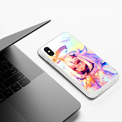 Чехол iPhone XS Max матовый GENSHIN IMPACT, цвет: 3D-белый — фото 2