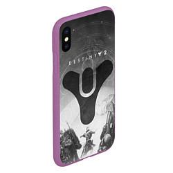 Чехол iPhone XS Max матовый DESTINY, цвет: 3D-фиолетовый — фото 2