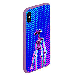 Чехол iPhone XS Max матовый Siren Head - Helloween, цвет: 3D-фиолетовый — фото 2