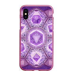 Чехол iPhone XS Max матовый DnD Dices: Lavander