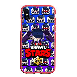 Чехол iPhone XS Max матовый BRAWL STARS EDGAR