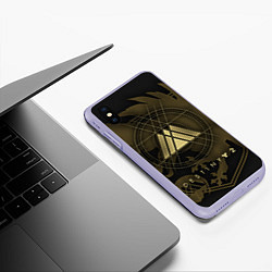Чехол iPhone XS Max матовый DESTINY, WARLOCK, цвет: 3D-светло-сиреневый — фото 2