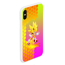 Чехол iPhone XS Max матовый SONIC, цвет: 3D-белый — фото 2