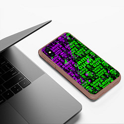 Чехол iPhone XS Max матовый UNDERTALE, цвет: 3D-коричневый — фото 2