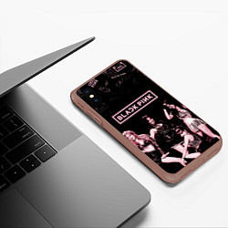 Чехол iPhone XS Max матовый BLACKPINK, цвет: 3D-коричневый — фото 2