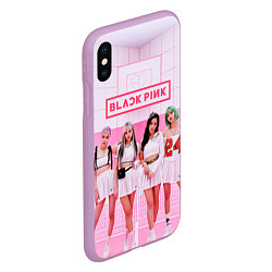 Чехол iPhone XS Max матовый BLACKPINK, цвет: 3D-сиреневый — фото 2