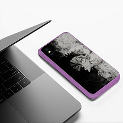 Чехол iPhone XS Max матовый Аста, цвет: 3D-фиолетовый — фото 2