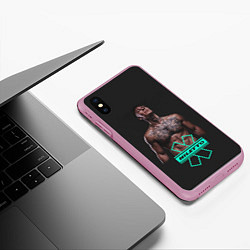 Чехол iPhone XS Max матовый NILETTO, цвет: 3D-розовый — фото 2