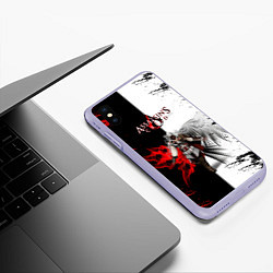 Чехол iPhone XS Max матовый ASSASSINS CREED, цвет: 3D-светло-сиреневый — фото 2