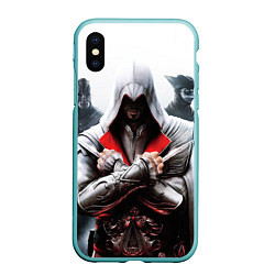 Чехол iPhone XS Max матовый Assassin’s Brotherhood S, цвет: 3D-мятный