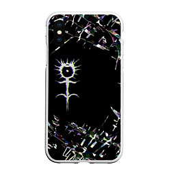 Чехол iPhone XS Max матовый GHOSTEMANE, цвет: 3D-белый