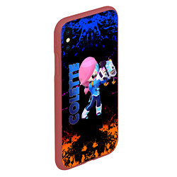 Чехол iPhone XS Max матовый Brawl Stars Colette Navigator, цвет: 3D-красный — фото 2