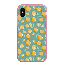 Чехол iPhone XS Max матовый Lemon