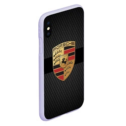 Чехол iPhone XS Max матовый PORSCHE ПОРШ, цвет: 3D-светло-сиреневый — фото 2