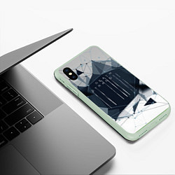 Чехол iPhone XS Max матовый DEATH STRANDING, цвет: 3D-салатовый — фото 2