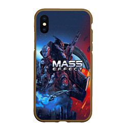 Чехол iPhone XS Max матовый Mass EFFECT Legendary ed