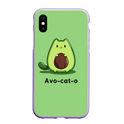 Чехол iPhone XS Max матовый Avo - cat - o