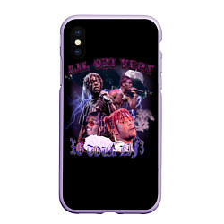 Чехол iPhone XS Max матовый LIL UZI VERT XO TOUR LIF3, цвет: 3D-светло-сиреневый