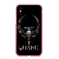 Чехол iPhone XS Max матовый Quake Champions, цвет: 3D-баблгам