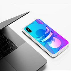 Чехол iPhone XS Max матовый Fairy tail Хвост Феи, цвет: 3D-белый — фото 2