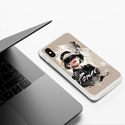 Чехол iPhone XS Max матовый Girl Power, цвет: 3D-белый — фото 2