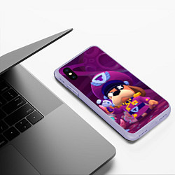 Чехол iPhone XS Max матовый Генерал Гавс brawl stars, цвет: 3D-светло-сиреневый — фото 2