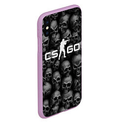 Чехол iPhone XS Max матовый CS:GO Catacombs Катакомбы, цвет: 3D-сиреневый — фото 2