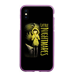 Чехол iPhone XS Max матовый Little Nightmares, цвет: 3D-фиолетовый