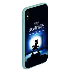 Чехол iPhone XS Max матовый Little Nightmares 2 МОНО, цвет: 3D-мятный — фото 2