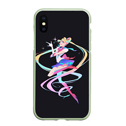 Чехол iPhone XS Max матовый Sailor Moon Сейлор Мун, цвет: 3D-салатовый