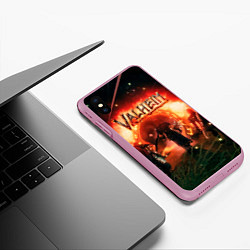 Чехол iPhone XS Max матовый Valheim, цвет: 3D-розовый — фото 2