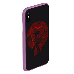 Чехол iPhone XS Max матовый Hellsing Хеллсинг, цвет: 3D-фиолетовый — фото 2