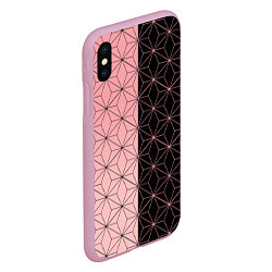 Чехол iPhone XS Max матовый КОСТЮМ НЕЗУКО NEZUKO, цвет: 3D-розовый — фото 2