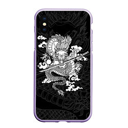 Чехол iPhone XS Max матовый ДРАКОН DRAGON