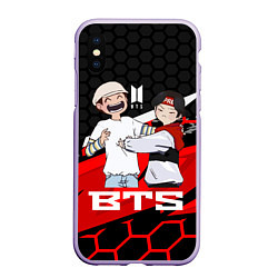 Чехол iPhone XS Max матовый BTS