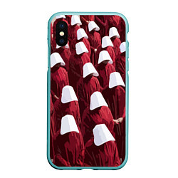 Чехол iPhone XS Max матовый Рассказ Служанки, цвет: 3D-мятный